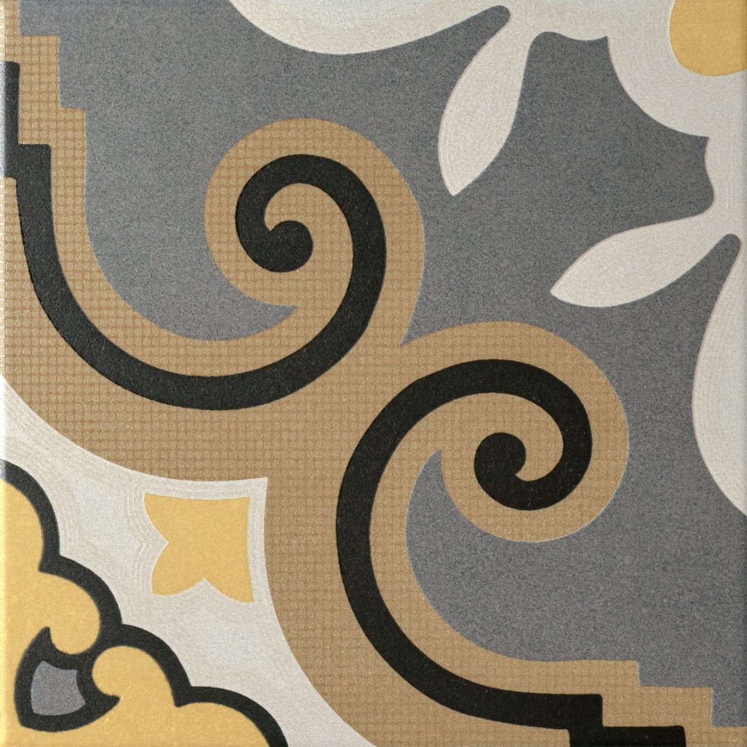 Керамогранит Motto Ceramic MONOTONE Midnight Decor Matt 20х20см