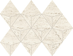 Керамогранитная мозаика Atlas Concorde MARVEL TRAVERTINE White Mosaico Origami 28х41,2см