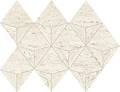 Керамогранитная мозаика Atlas Concorde MARVEL TRAVERTINE White Mosaico Origami 28х41,2см