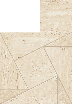 Керамогранитная мозаика Atlas Concorde MARVEL TRAVERTINE Sand Mosaico Tessellation 22х26см