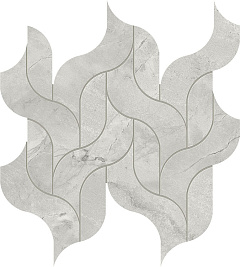 Керамогранитная мозаика Atlas Concorde MARVEL X Grey Cloud Mosaico Waterfall Lappato 27,7х30,5см
