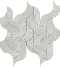 Керамогранитная мозаика Atlas Concorde MARVEL X Grey Cloud Mosaico Waterfall Lappato 27,7х30,5см