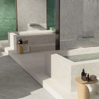 Керамогранитная мозаика Atlas Concorde MARVEL X Grey Cloud Mosaico Waterfall Lappato 27,7х30,5см