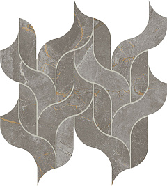 Керамогранитная мозаика Atlas Concorde MARVEL X Fior di Bosco Mosaico Waterfall Lappato 27,7х30,5см