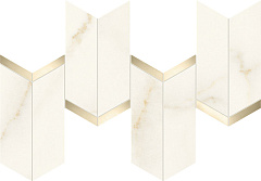 Керамогранитная мозаика Atlas Concorde MARVEL X Calacatta Apuano Mosaico Chevron Lappato 19,2х46,3см
