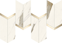 Керамогранитная мозаика Atlas Concorde MARVEL X Calacatta Sublime Mosaico Chevron Lappato 19,2х46,3см
