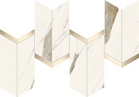 Керамогранитная мозаика Atlas Concorde MARVEL X Calacatta Sublime Mosaico Chevron Lappato 19,2х46,3см