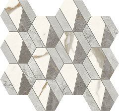 Керамогранитная мозаика Atlas Concorde MARVEL X Mosaico Hive Hex Lappato 32,2х37,2см