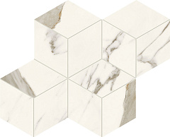 Керамогранитная мозаика Atlas Concorde MARVEL X Calacatta Sublime Mosaico Esagono Silk 30x35см