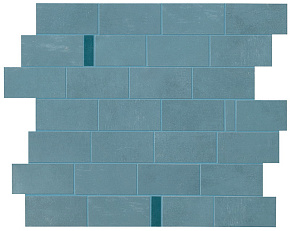 Керамическая мозаика Atlas Concorde BOOST PRO Powder Blue Minibrick Pro Ocean 29,7x33,3см