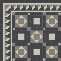 ANNANDALE Grey раскладка ковра из метлахской плитки Winckelmans