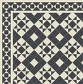 LEEDS White/Black раскладка ковра из метлахской плитки Winckelmans