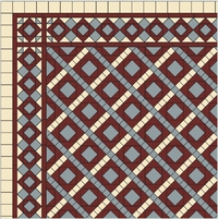 AZTEC B1-1 раскладка ковра из метлахской плитки Winckelmans
