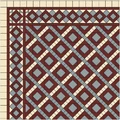 AZTEC B1-1 раскладка ковра из метлахской плитки Winckelmans