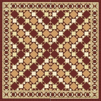 BALMORAL A1-1 раскладка ковра из метлахской плитки Winckelmans