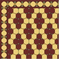 ASTRA B1-1 раскладка ковра из метлахской плитки Winckelmans