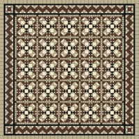 BERLIN B1-1 раскладка ковра из метлахской плитки Winckelmans
