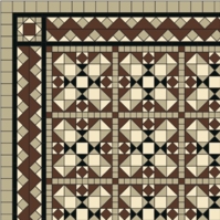BERLIN B1-1 раскладка ковра из метлахской плитки Winckelmans