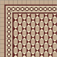 BIRMINGHAM B1-1 раскладка ковра из метлахской плитки Winckelmans