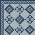 BRIGHTON Blue раскладка ковра из метлахской плитки Winckelmans