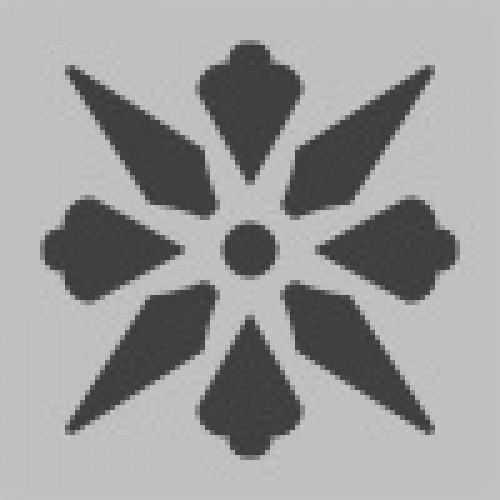Метлахская узорная плитка ENC06 02 (Pale Grey, Black) 5х5см Winckelmans