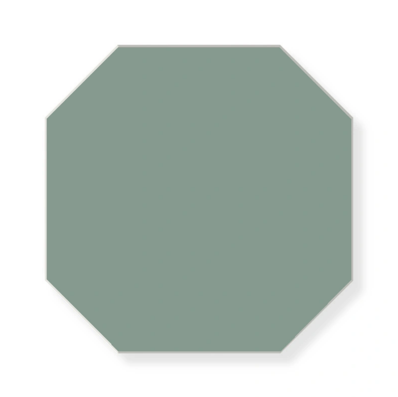 Метлахская восьмиугольная плитка oct.15 Green VEU 15х15см Winckelmans
