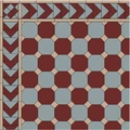 Метлахская восьмиугольная плитка oct.15 Red ROU 15х15см Winckelmans