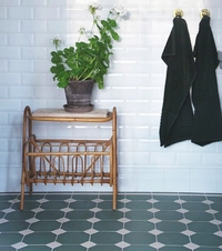 Метлахская восьмиугольная плитка oct.15 Dark Green VEF 15х15см Winckelmans