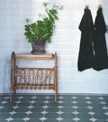 Метлахская восьмиугольная плитка oct.15 Dark Green VEF 15х15см Winckelmans