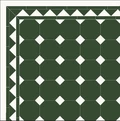 Метлахская восьмиугольная плитка oct.15 Dark Green VEF 15х15см Winckelmans
