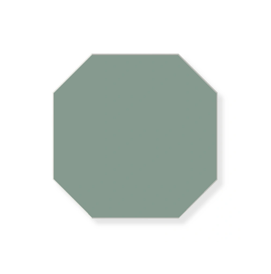 Метлахская восьмиугольная плитка oct.10 Green VEU 10х10см Winckelmans