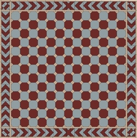 Метлахская восьмиугольная плитка oct.10 RED ROU 10х10см Winckelmans
