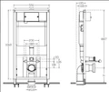 Система инсталляции для подвесного унитаза ISVEA  Axis 100мм Concealed Cistern 52AL0102I