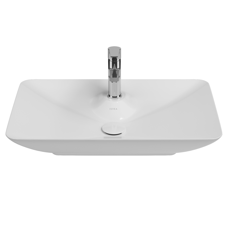 Раковина накладная ISVEA SystemaY 10SY50065SV-2L White матовая белая 644x395мм