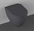 Унитаз подвесной с сидением ISVEA Infinity 10NF02001SV-2C Anthracite матовый темно-серый 365x530мм
