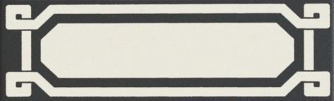 Бордюр Grazia OLD ENGLAND List Black Dover  6х20см