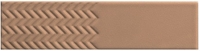 Керамическая настенная плитка 41zero42 BISCUIT Waves Terra 5х20см
