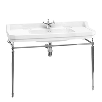 Раковина с металлической консолью хром Burlington Edwardian 1210х510мм