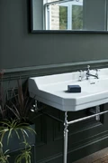 Раковина с металлической консолью хром Burlington Edwardian 1210х510мм