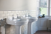Раковина с пьедесталом Burlington Edwardian B6 1TH 560х470х960мм