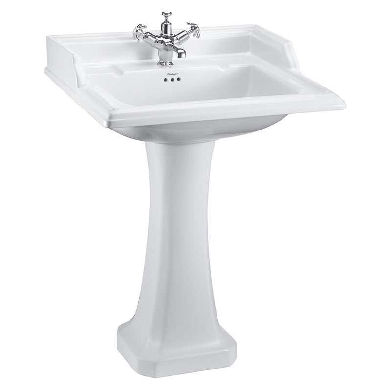 Раковина с пьедесталом Burlington Classic B15 1TH P6 650х575х920мм