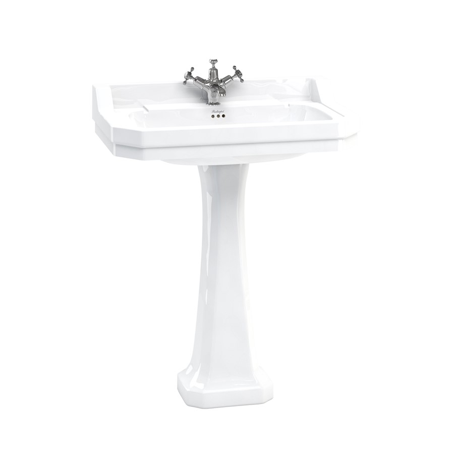 Раковина с пьедесталом Burlington Edwardian B18 1TH P6 800х510х900мм