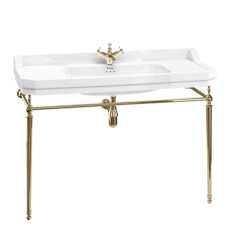 Раковина с золотым подстольем Burlington Edwardian B19 1TH 1210х510х900мм