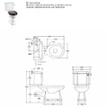 Унитаз моноблок с сидением Burlington P5 C3 S12 (полный комплект) 345х730х780мм