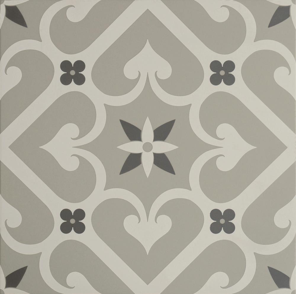 Керамогранит Odyssey Grande Epoque White&Dark Grey on Grey 29,8х29,8см Original Style
