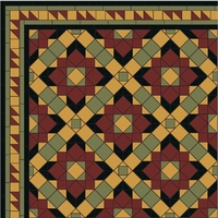 Метлахская квадратная плитка cab.5 RED ROU 5х5см Winckelmans