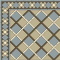 Метлахская квадратная плитка cx.7 BLUE BEU 7х7см Winckelmans