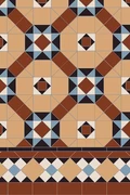 WESTMINSTER раскладка ковра из метлахской плитки Original Style