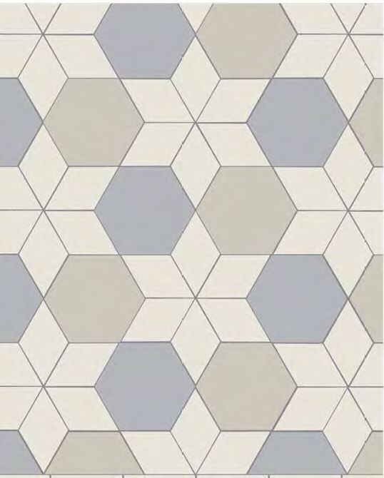CARLISLE 3 Color раскладка ковра из метлахской плитки Original Style