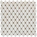 Каменная мозаика PIXEL Mosaic Bianco Dolomite, Cinderella Grey PIX284 сетка 286х295x7мм